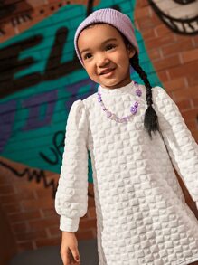 SHEIN 小女童燈籠袖洋裝