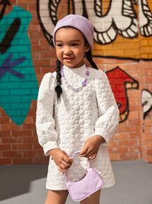 SHEIN 小女童燈籠袖洋裝