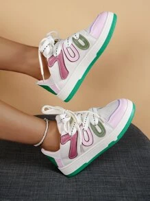 Số Chi tiết Mặt trước thắt dây Giày trượt băng , Khối màu Của phụ nữ Giải trí Giày thể thao Với Nhiều Màu sắc - Nhiều màu - Xem 1