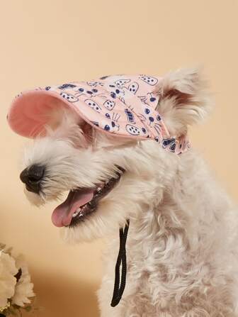 1pc Cartoon Rabbit Print Pet Hat