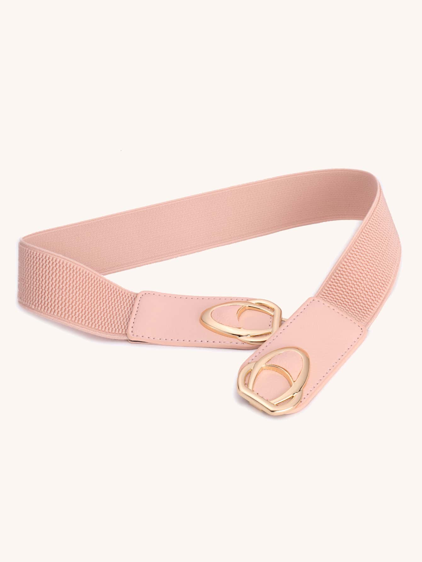 Symmetrical Buckle Elastic Belt Halloween - Pink - View 3