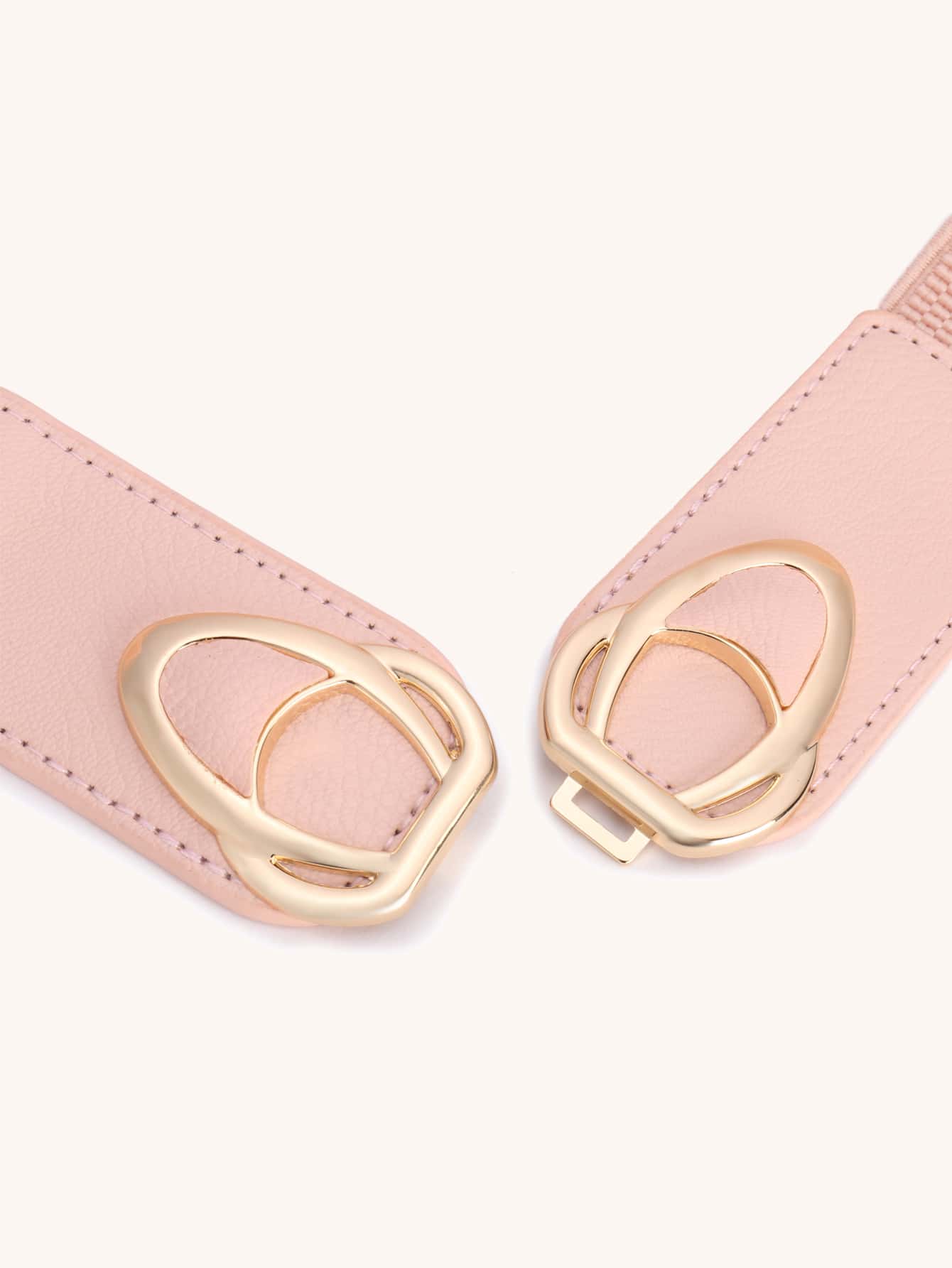 Symmetrical Buckle Elastic Belt Halloween - Pink - View 4