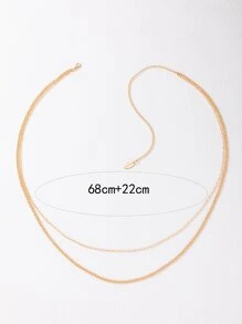 imoli Minimalist Layered Waist Chain - Yellow Gold - View 5