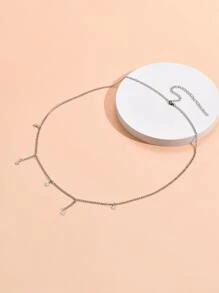 Star Charm Waist Chain - Silver - View 2