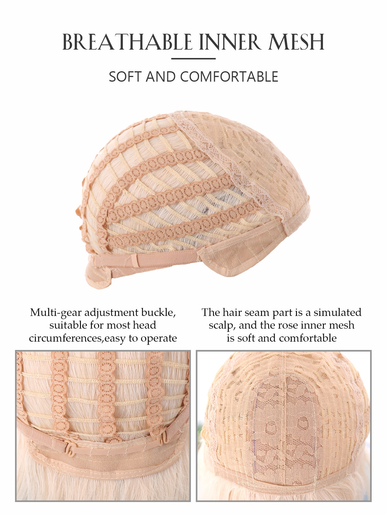 Miniatura 6 de Ombre Long Straight Synthetic Wig With Bangs Ombre