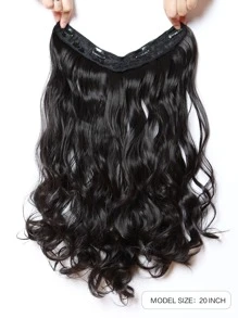 Clip In Long Curly Synthetic Hair Extension