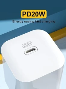 1 pieza Cabeza de cargador rápido 20W - Blanco - Ver 3