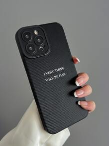 1件皮革TPU繪製的iPhone11,12,13,14,12promax,13promax,15,15pro,15plus,15promax三星手機A11,A12,A20s,A32,A50,A51,A52,A71,A73,S20fe,S21,S22,A04,A13,A24手機殼 - 黑色 - 查看 1