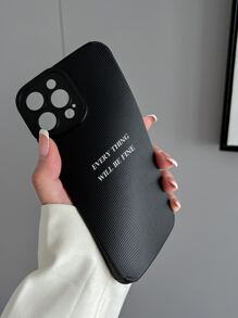 1件皮革TPU繪製的iPhone11,12,13,14,12promax,13promax,15,15pro,15plus,15promax三星手機A11,A12,A20s,A32,A50,A51,A52,A71,A73,S20fe,S21,S22,A04,A13,A24手機殼 - 黑色 - 查看 3