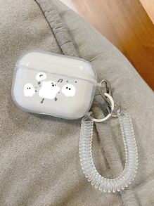 Cartoon Ghost Print Earphone Case - Multicolor - View 1