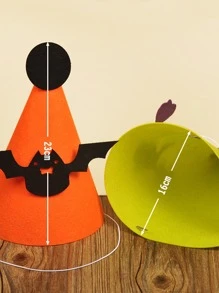 4 pezzi cappello Halloween pipistrello & decorato zucca festa