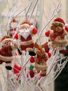 1pc Christmas Cartoon Design Random Hanging Decoration - Multicolor - View 2