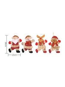 1pc Christmas Cartoon Design Random Hanging Decoration - Multicolor - View 3