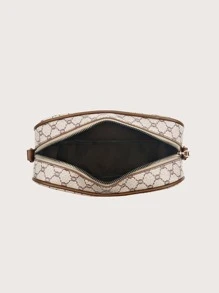 Bolsa cuadrada con estampado geométrico con monedero - Multicolor - Ver 3