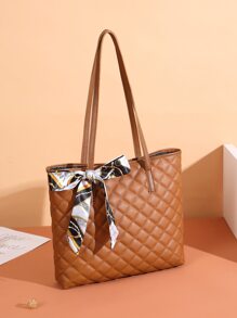 Cachecol Skinny Decoração Argyle Saco Quadrado Acolchoado