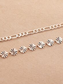 2 cái Vòng trang trí Vòng chân Vòng tay - Vàng - Xem 3