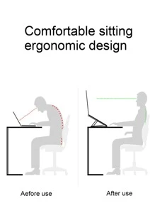 1 giá đỡ máy tính có thể gập lại - trắng - Xem 3