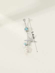 1 Sao Biển Inox & Vỏ Trang Trí Rốn Bụng Vòng Thân Trang Sức Quà Tặng Trang Sức Inox - Nhiều màu - Xem 3