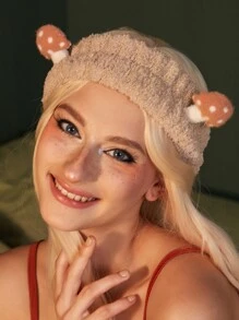 ROMWE Fairycore Băng đô Tắm màu trơn - Lạc đà - Xem 5