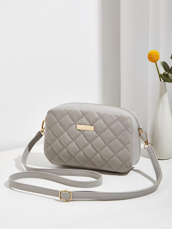 New Style Quilted Diamond Shoulder Bag Mini Crossbody Bag For Women