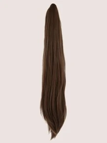 Women's Ponytail Chemical Fiber Hair Length 24 Inches Brown Natural Vertical Women Wig Accessories