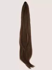 Women's Ponytail Chemical Fiber Hair Length 24 Inches Brown Natural Vertical Women Wig Accessories