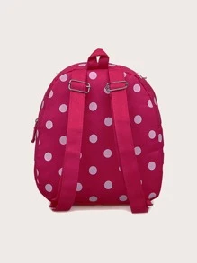 Girls Cartoon Figure Decor Backpack - Pink - View 2