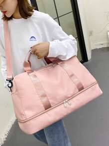 JIAKALIE 1pc Letter Graphic Training Bag - Pink - View 5