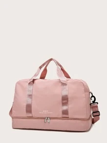 JIAKALIE 1pc Letter Graphic Training Bag - Pink - View 6