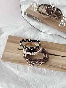 5 chiếc Thắt tóc hai tông màu - Nhiều màu - Xem 2