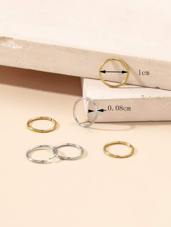 12pcs Minimalist Nose Ring SHEIN USA