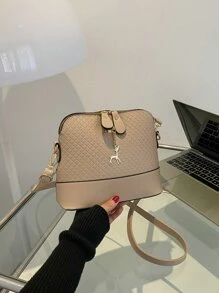 Túi Crossbody Nữ Hình học Có thể điều chỉnh được Đúng mốt - Lạc đà - Xem 2