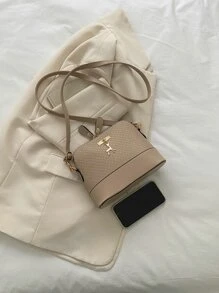 Túi Crossbody Nữ Hình học Có thể điều chỉnh được Đúng mốt - Lạc đà - Xem 4