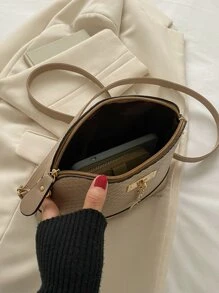 Túi Crossbody Nữ Hình học Có thể điều chỉnh được Đúng mốt - Lạc đà - Xem 5