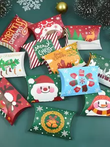 10pcs Christmas Pattern Random Gift Box - Multicolor - View 1