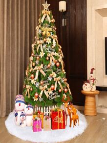 1pc Trang trí Cây thông Noel Fluffy - trắng - Xem 5