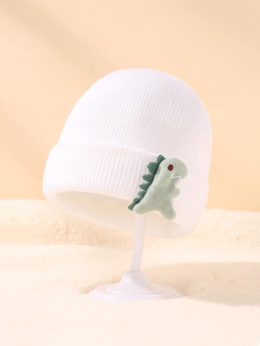 Baby Dinosaur Decor Hat - White - View 1