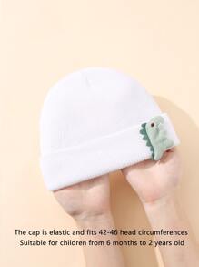 Baby Dinosaur Decor Hat - White - View 4