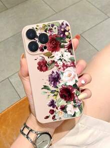 花卉玫瑰花手機殼，適用於 iPhone 15/15 Pro/15 Plus/15 Pro Max/14/14 Plus/14 Pro/14 Pro Max/11 Pro Max/12/12 Pro/12 Pro Max/13/13 Pro/13 Pro Max/ 11/11 Pro和 Samsung S24uu/S24+/ S24防護殼 - 彩色 - 查看 4