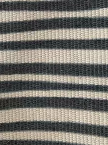 Geometric Pattern Outdoor Rug - Black and White - View 5