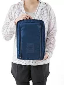 1入組極簡風格便攜鞋子收納 - 藏蓝色 - 查看 1