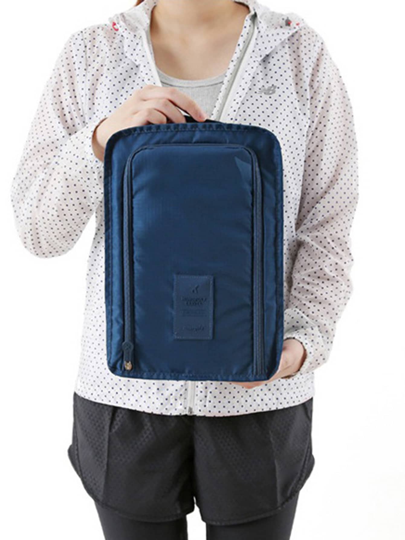 1入組極簡風格便攜鞋子收納 - 藏蓝色 - 查看 1