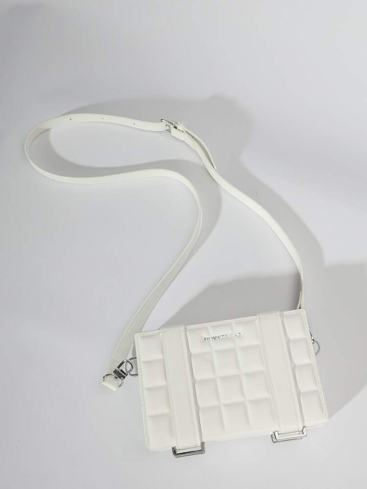 peach tree Bolso bandolera mini de color liso, con diseño de árbol de durazno, ligero y resistente al agua, correa ajustable, bolso de hombro casual con estampado de letra, adecuado para adolescentes, estudiantes universitarios, regalo de Navidad, profesionales, con gran capacidad, perfecto para uso en la oficina - Blanco - Añade 4