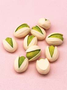 10pcs Simulation Pistachio Design DIY Hair Accessory - Multicolor - View 3