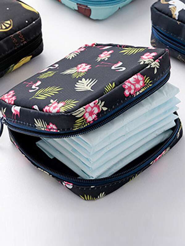 Women Tampon Storage Bag, Sanitary Pad Pouch Napkin Cosmetic Bags