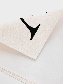 1pc Flower & Letter Graphic Placemat - Nhiều màu - Xem 8