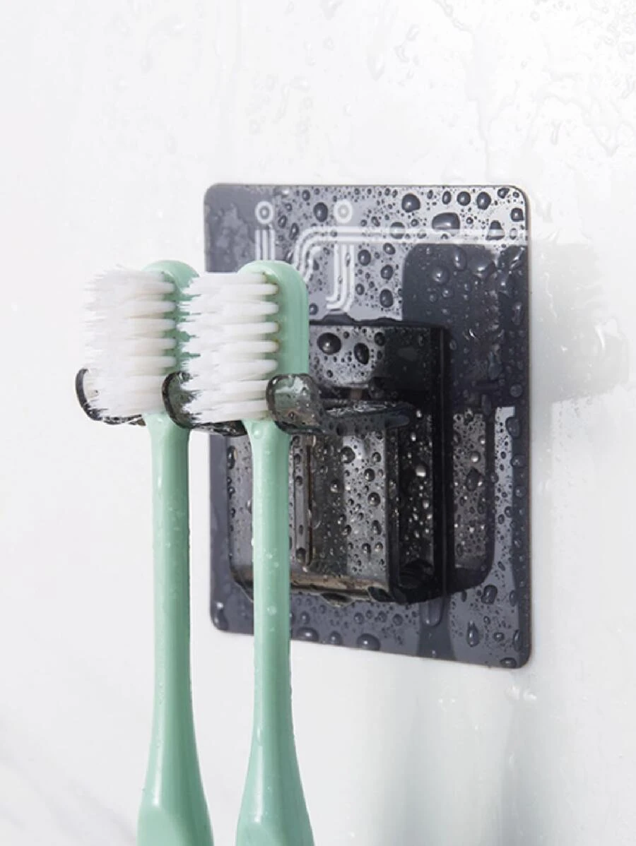 1 pieza Estante de baño liso color montado en la pared - Multicolor - Ver 1