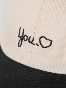 心和字母刺繡棒球帽 - 彩色 - 查看 4