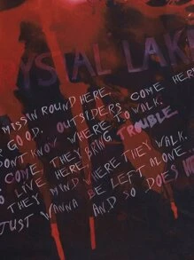 WB Horror | ROMWE Slogan Skull Graphic Cami Dress - Multicolor - View 11