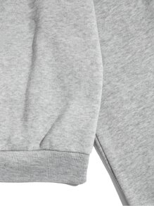 SHEIN Unity 籃球和字母圖案加絨內裏運動衫